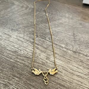 Vintage Avon Gold Dove Necklace—17”